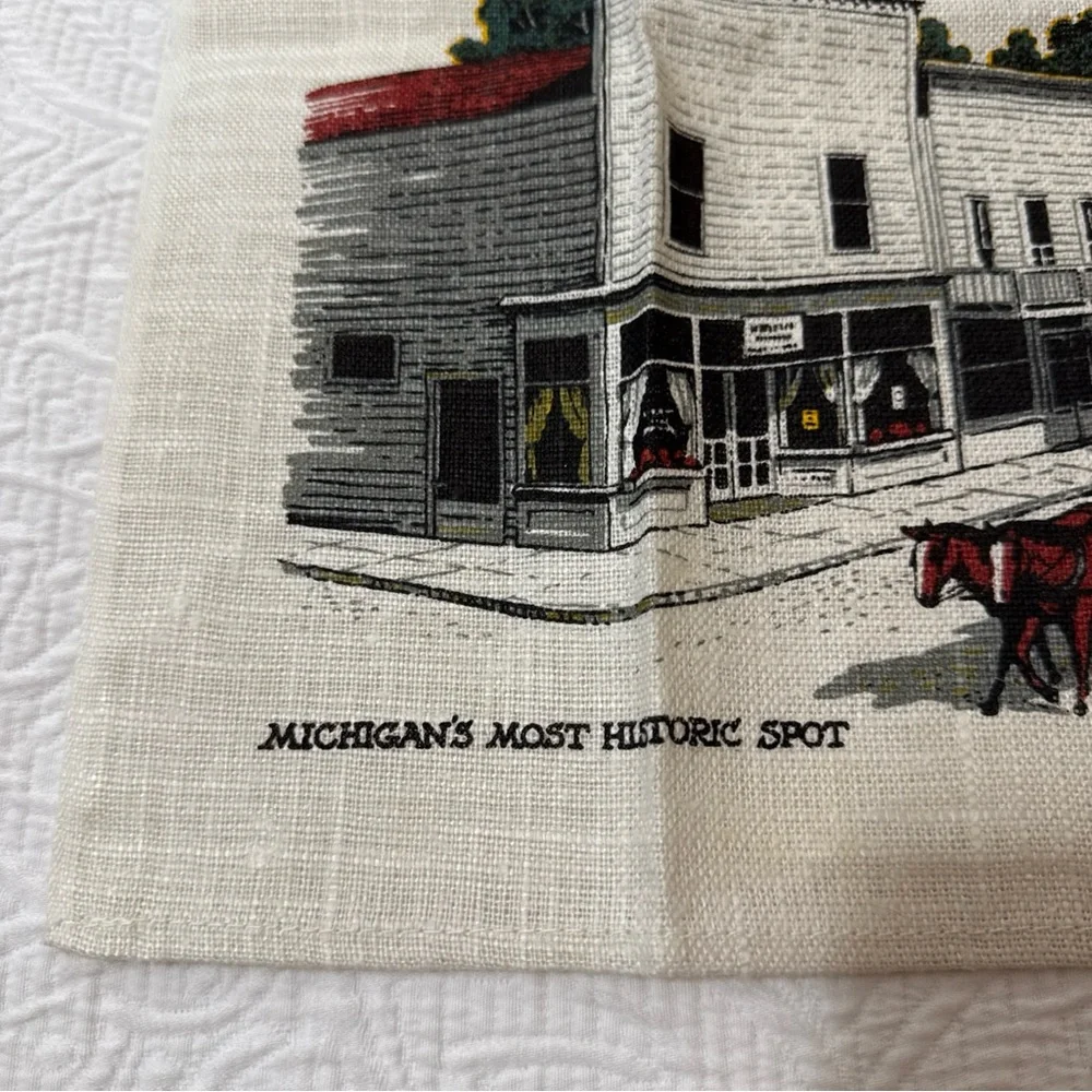 VTG (4) GLEN APPIN, Etc, Linen Cotton Tea Towel SCOTLAND Recipe Whisky Assorted‎
